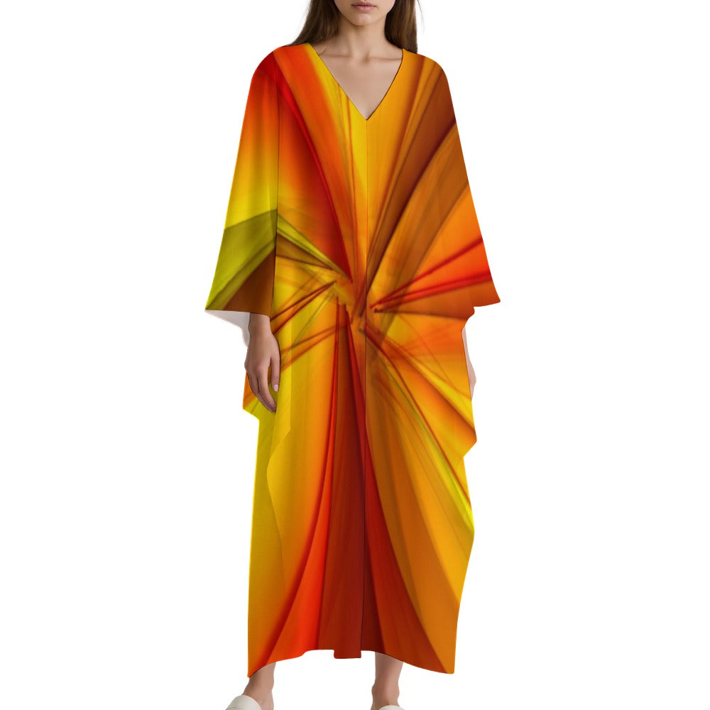 Women's One Size Plus Size Long Dress