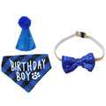Pet Birthday Set  Triangle Scarf Hat Pet Party Decoration Styling Outdoor Creative