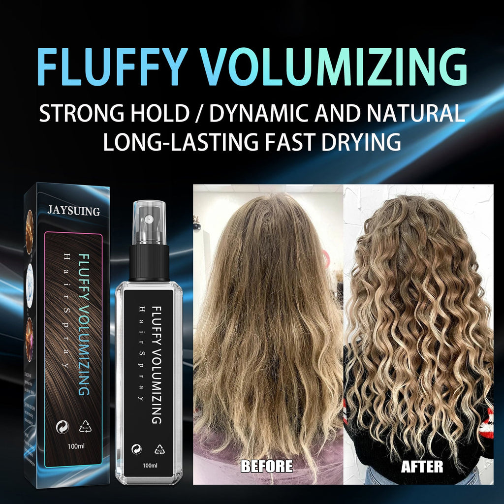 Hair Styling Spray Moisturizing Styling Fragrance Lasting Curly Hair Styling Dry Gel Hairspray Hair Fluffy Gel Water 100ml