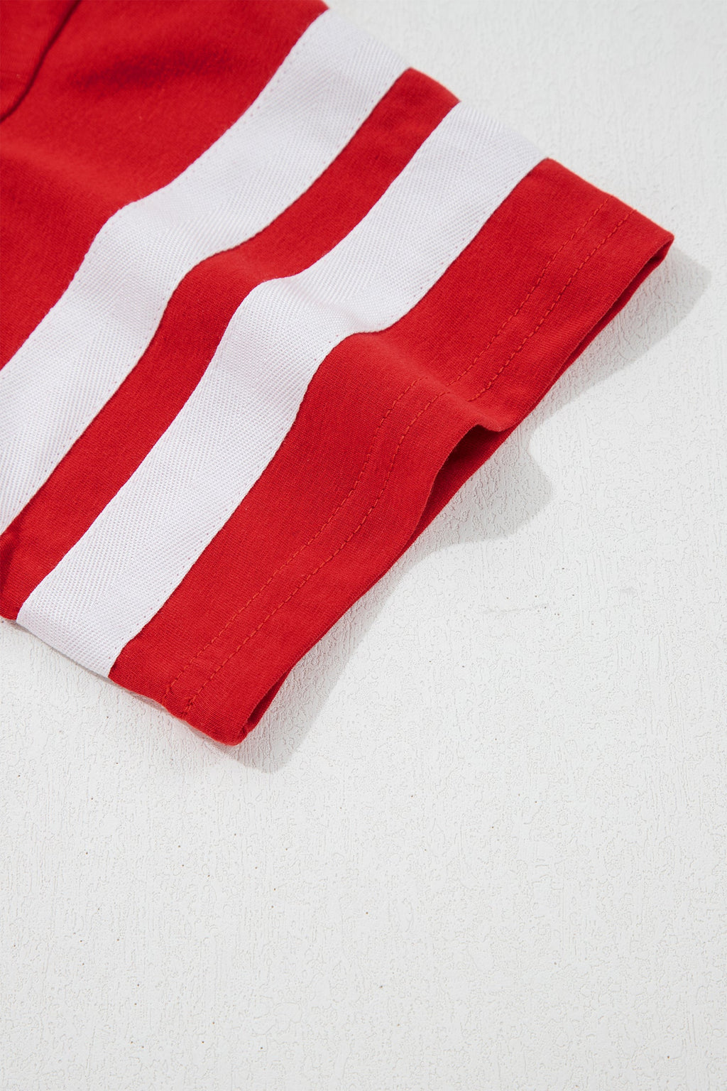 Varsity Stripe Crew Neck Short Sleeve T-Shirt