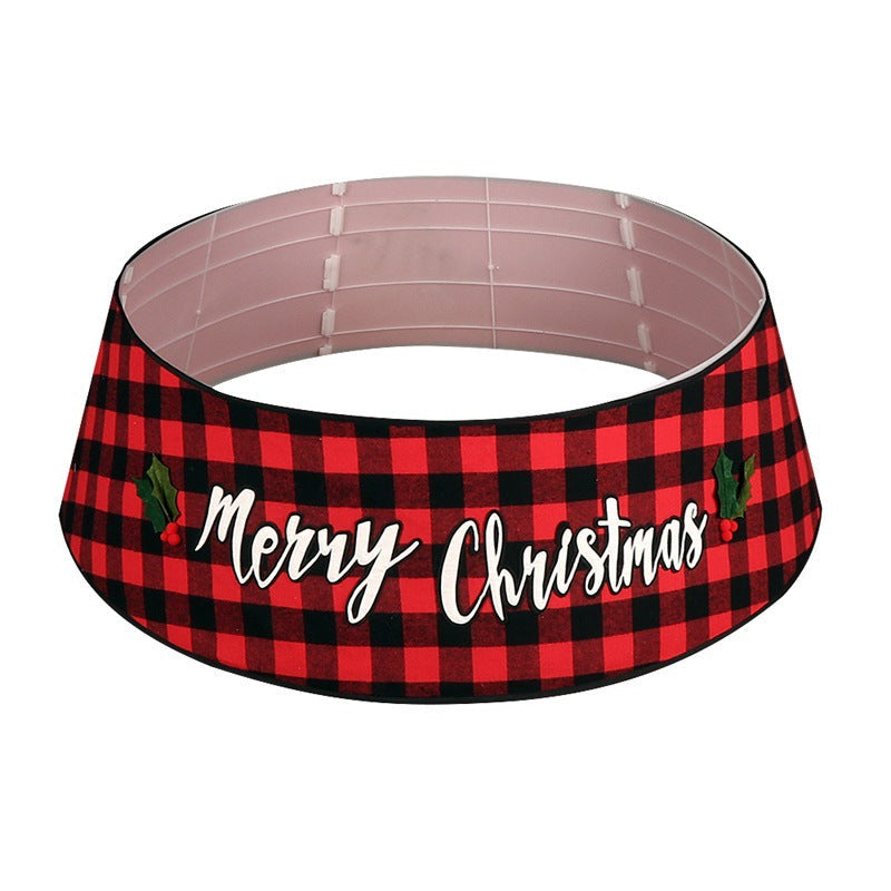 Christmas tree apron, Christmas decorations, Merry Christmas Christmas tree skirt, red and black checkered tree skirt dress