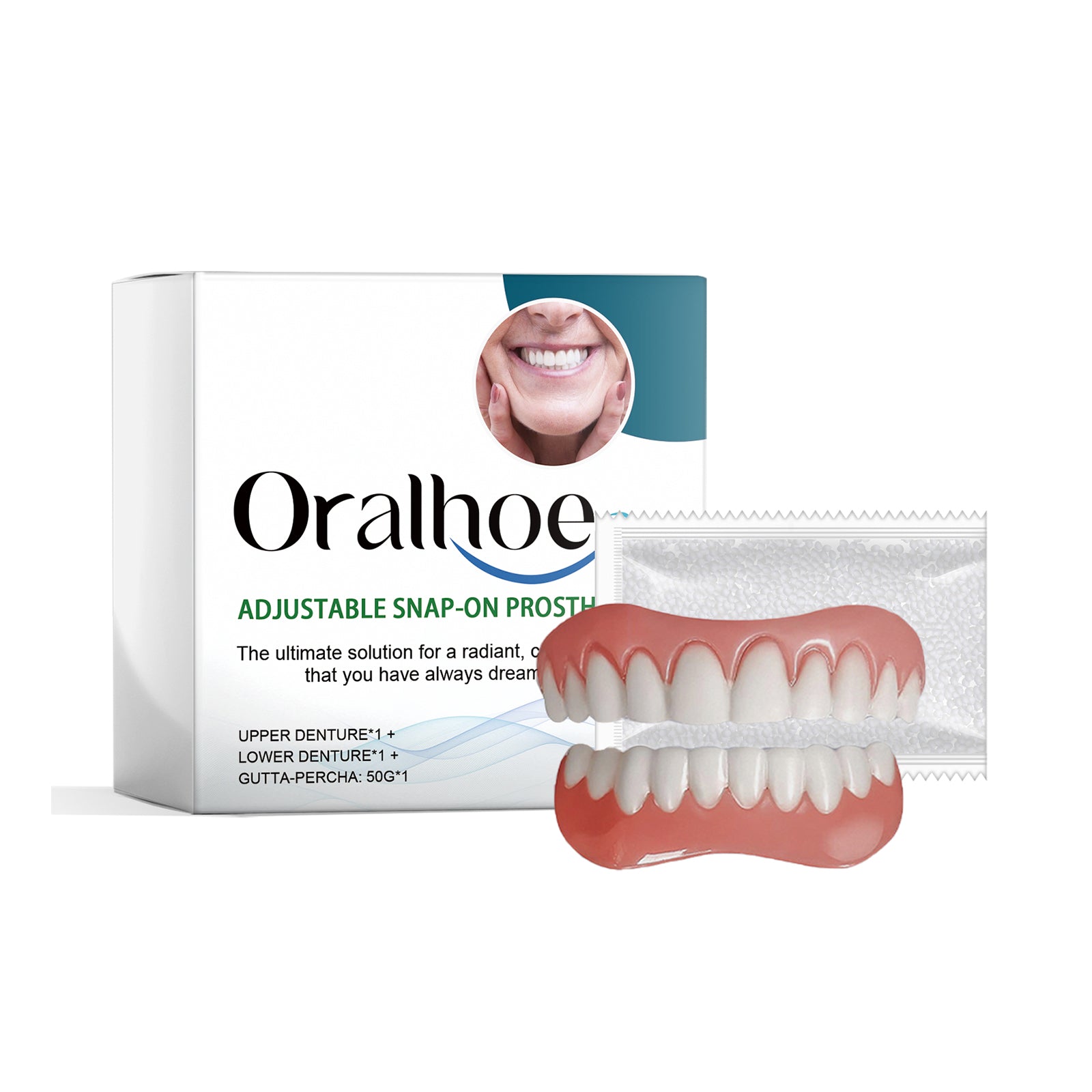 Silicone Denture Repair Set, Everyday To Enhance The Beauty Of Smile Comfortable Material Modification Teeth