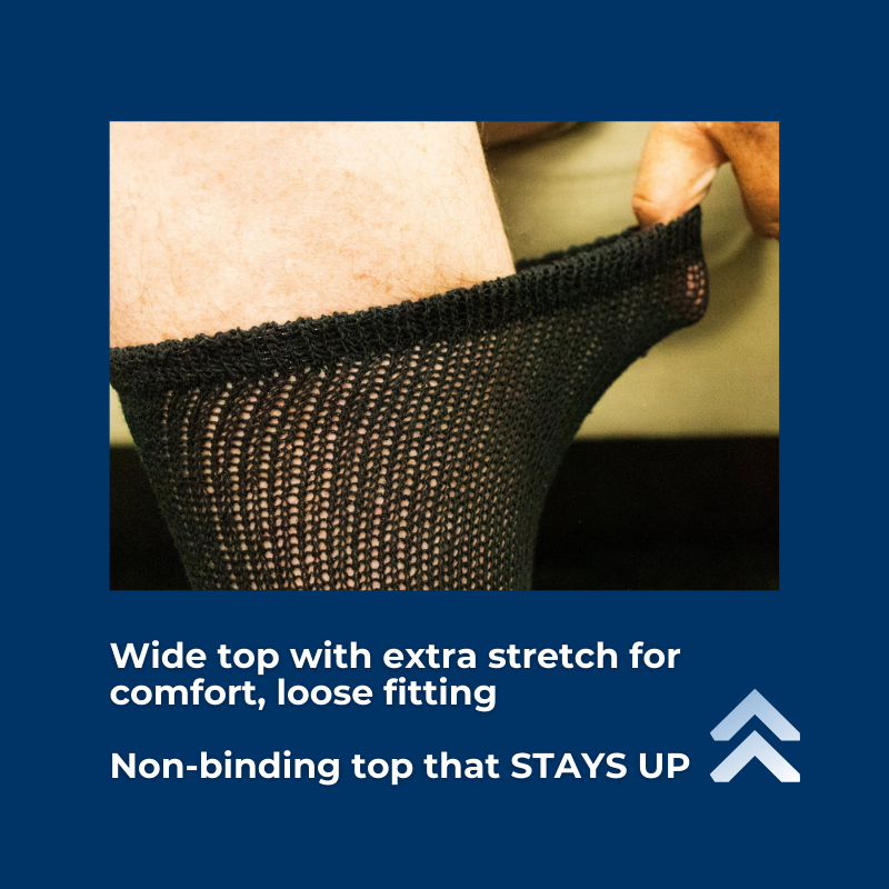Women's Cotton Diabetic Crew Socks (Assorted) - Andersen Mercantile