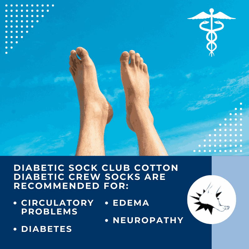 Women's Cotton Diabetic Crew Socks (6 Pair) - Andersen Mercantile