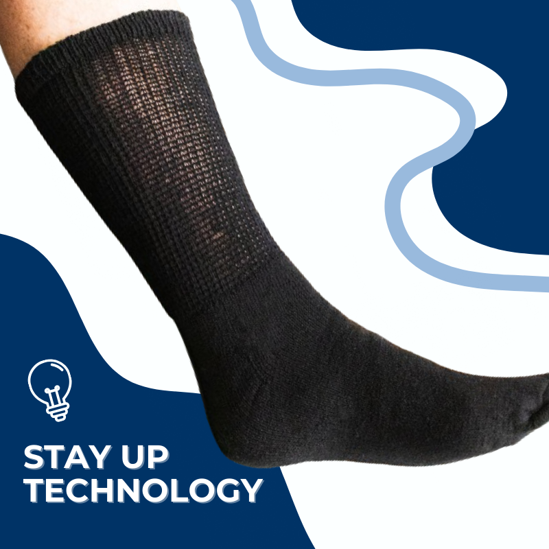 Women's Cotton Diabetic Crew Socks (Assorted) - Andersen Mercantile