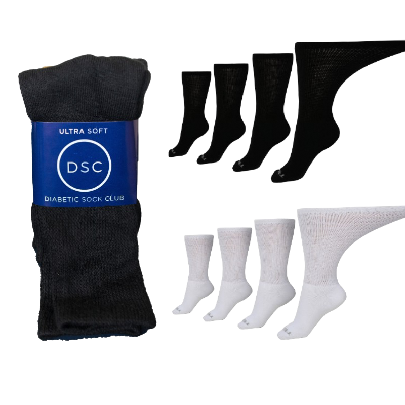 Women's Ultra-Soft Upper Calf Diabetic Socks (4 Pair) - Andersen Mercantile