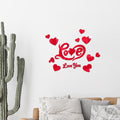 Cross-border Export Love Mirror Acrylic Wall Sticker for Bedroom and Living Room Decor