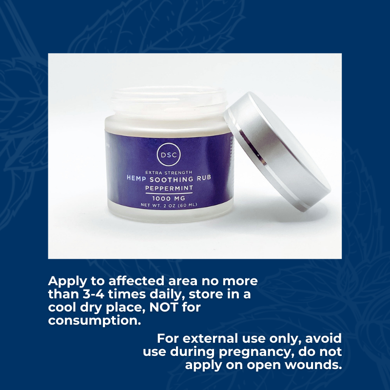 DSC Hemp Cream For Neuropathy Aches & Nerve Pain (Peppermint) - Andersen Mercantile