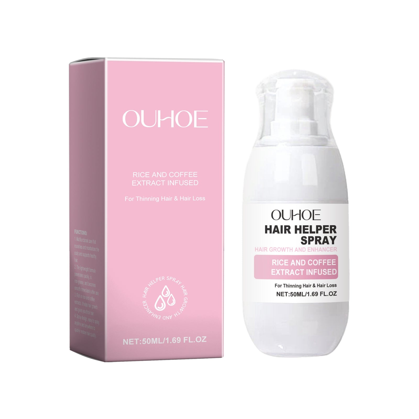 Hair Spray Nourishes Hair Follicles, Protects Hair, Nourishes Scalp, Hydrates And Smooths Hair Spray