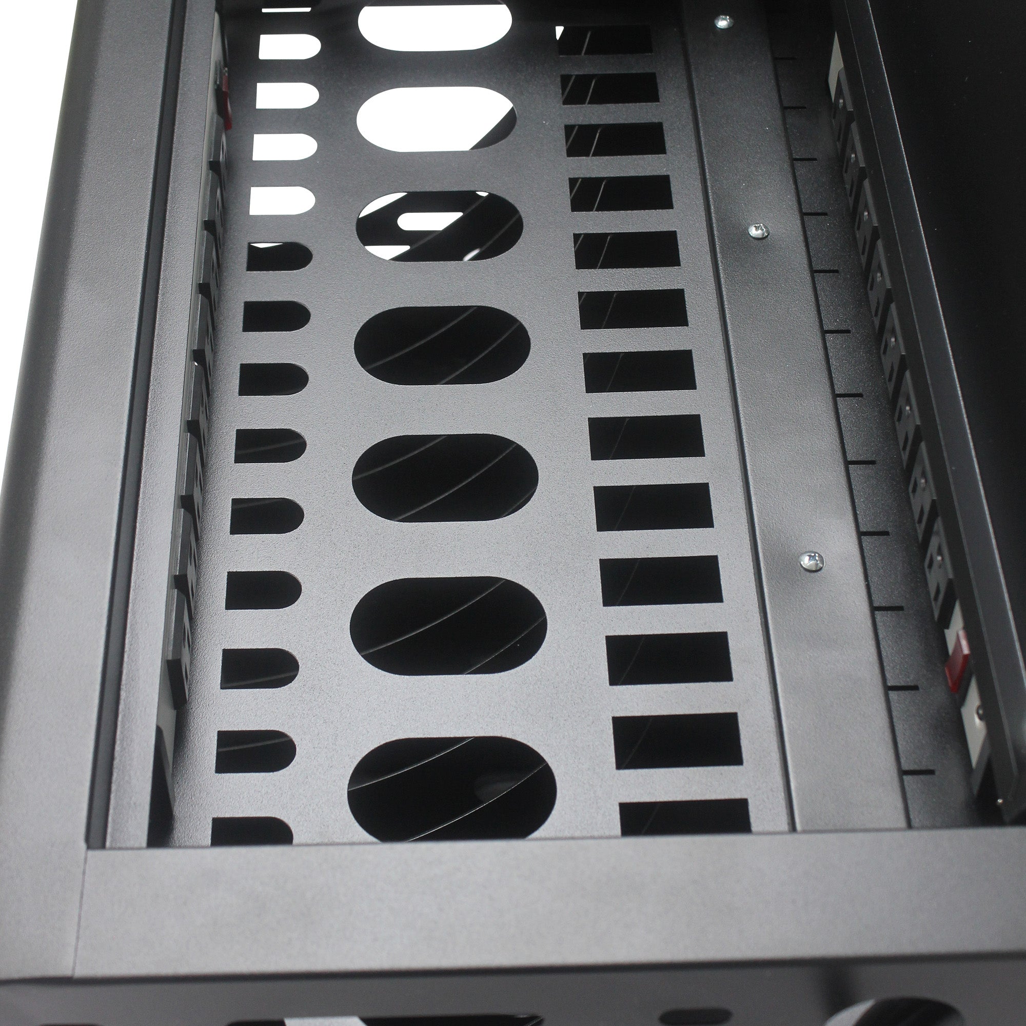 16 Bay Charging Cabinet for Laptop Chromebook Locking Charging Station-BLACK