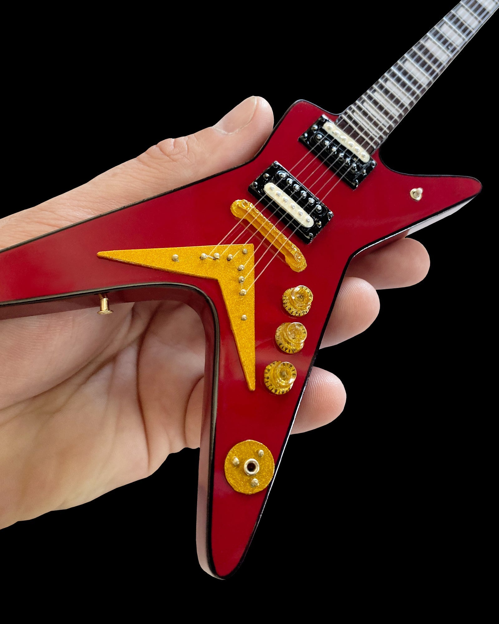 Classic Dean Vintage Red ML Mini Guitar - Officially Licensed