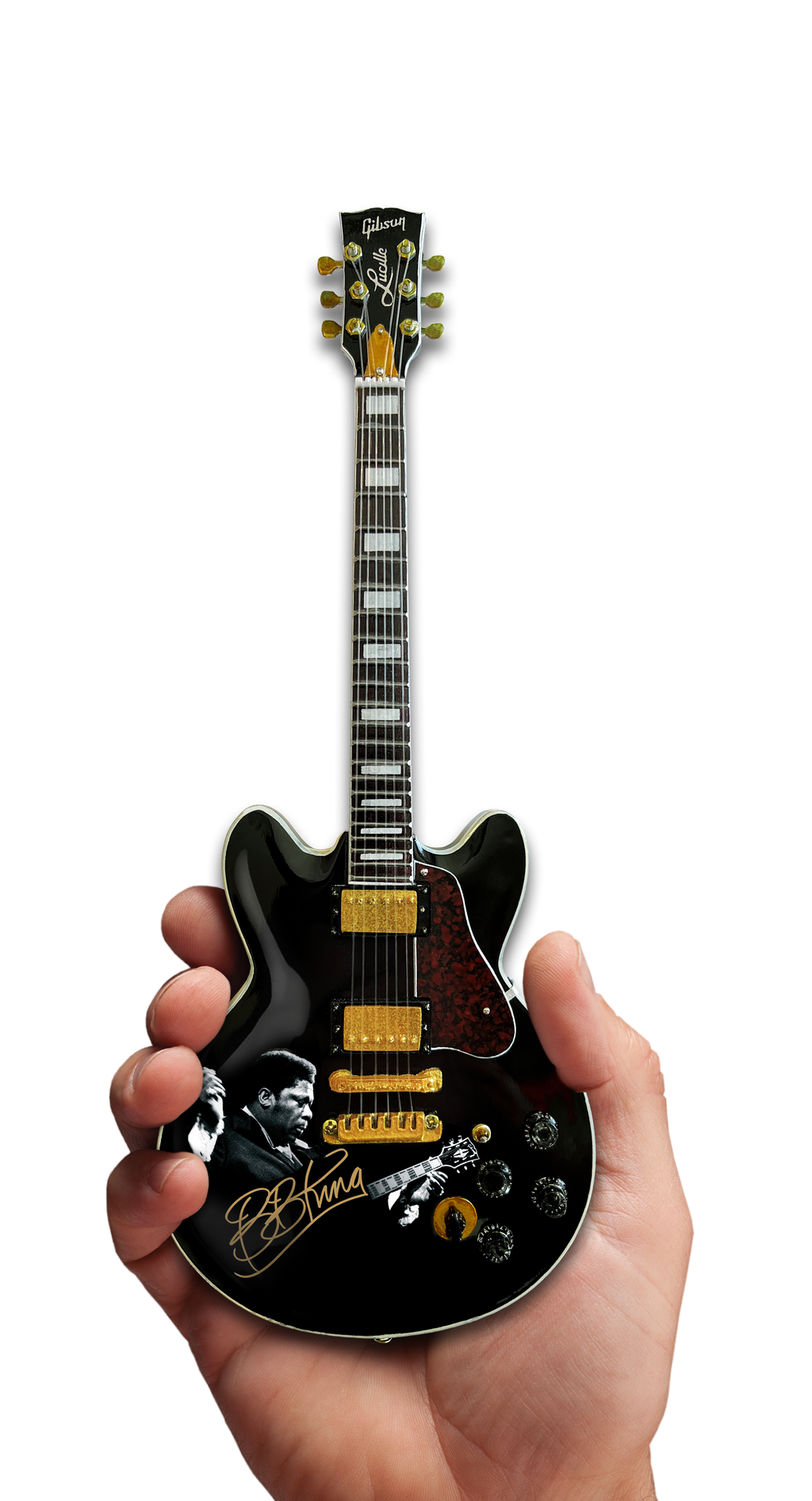 BB KING TRIBUTE Gibson ES-355 Lucille Ebony Miniature Guitar Model - Andersen Mercantile