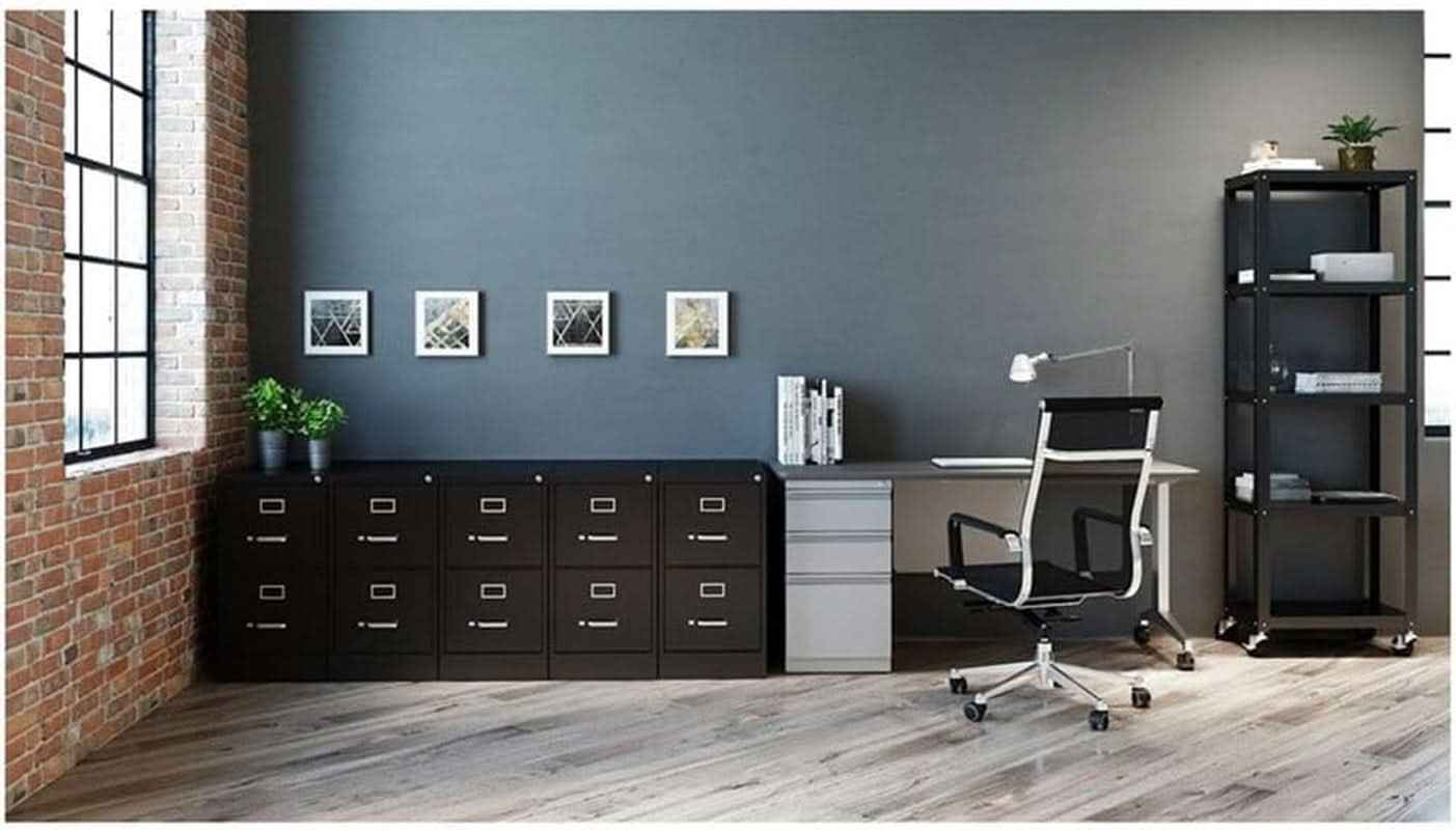 28.38 Inch Vertical Filing Cabinet Lockable Metal For Home Office Use Pre Assembled Letter Size Compatible