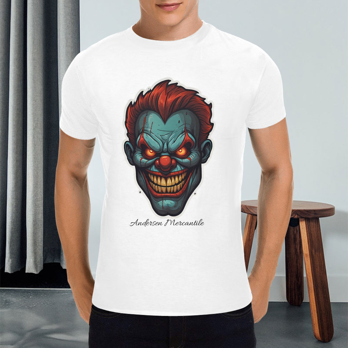 Men - Heavy Cotton T-Shirt - Front Print （Made in USA，Ships to USA Only）