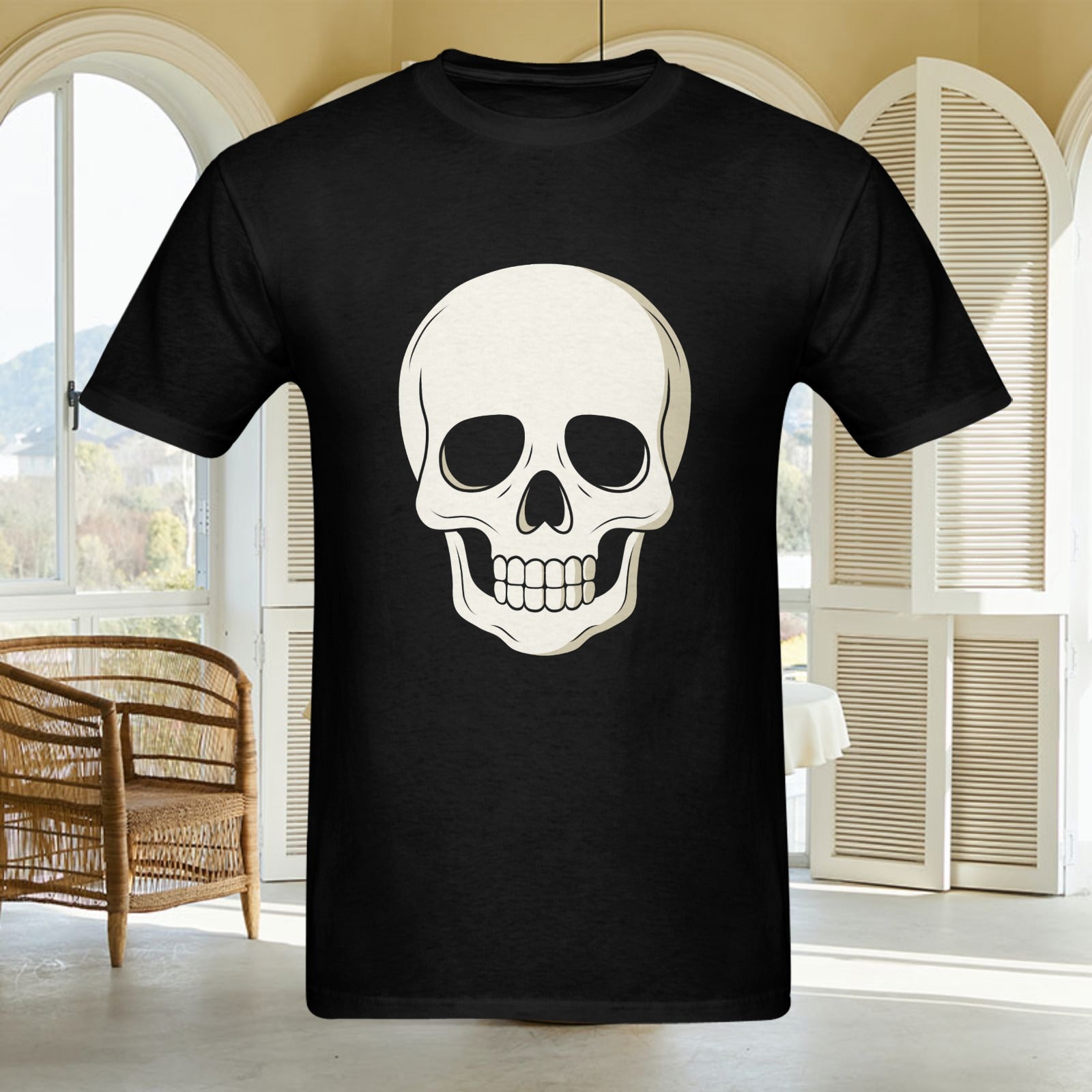 Men - Heavy Cotton T-Shirt - Front Print （Made in USA，Ships to USA Only）