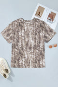Plus Size Woodland Camo Short Sleeve T-Shirt