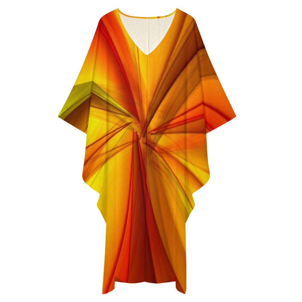 Women's One Size Plus Size Long Dress