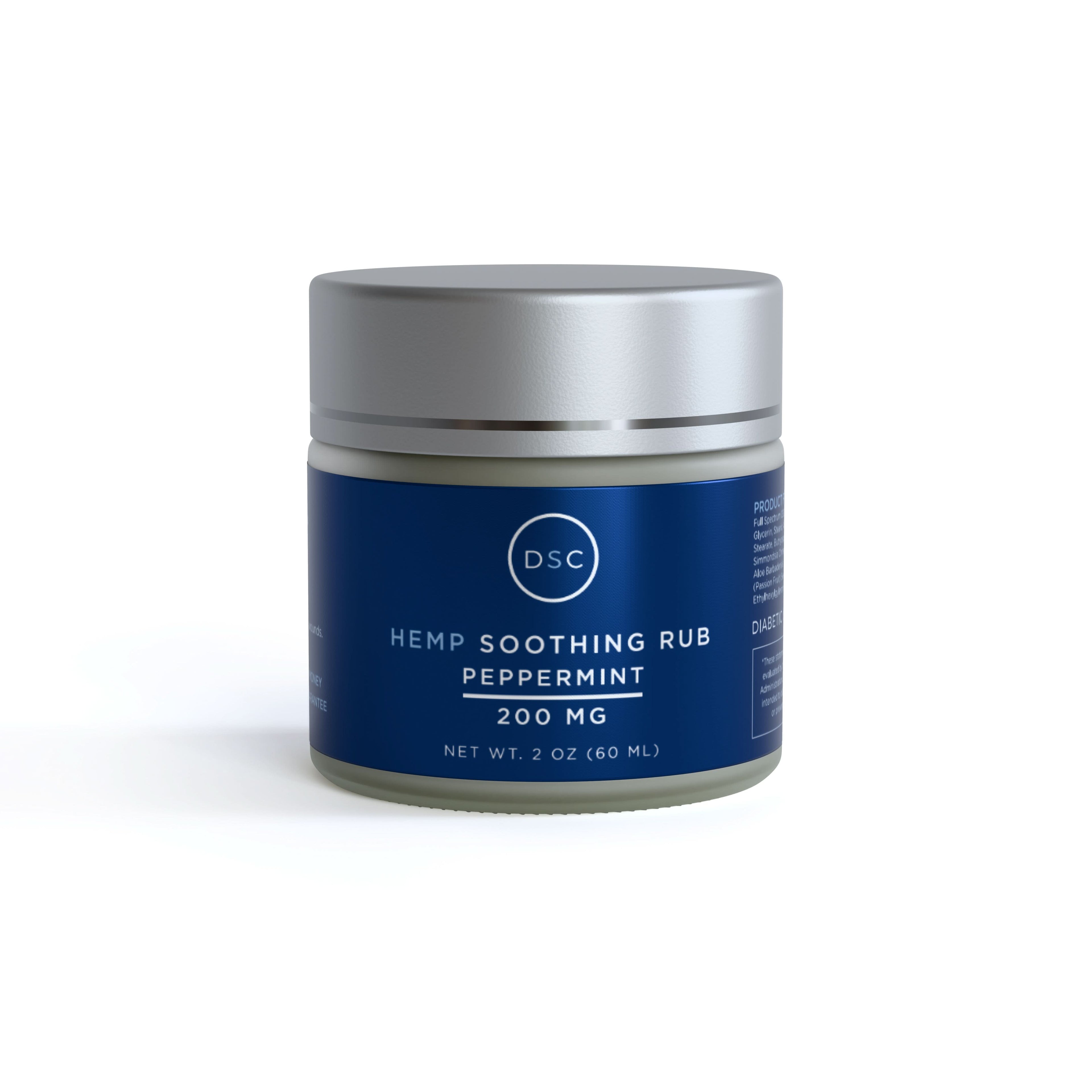DSC Hemp Cream For Neuropathy Aches & Nerve Pain (Peppermint) - Andersen Mercantile