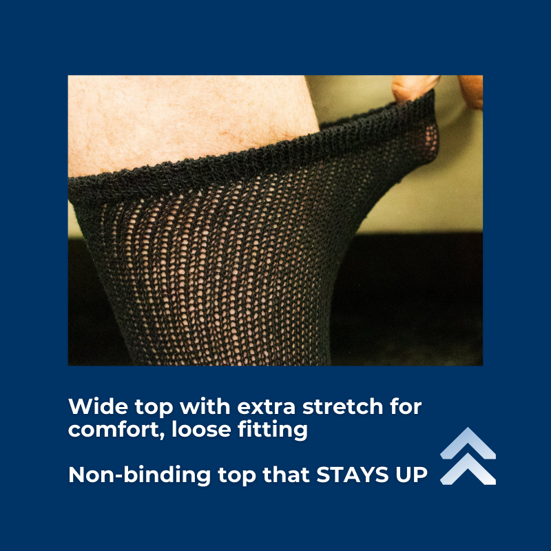 Men's Ultra-Soft Upper Calf Diabetic Socks (4 Pair) - Andersen Mercantile