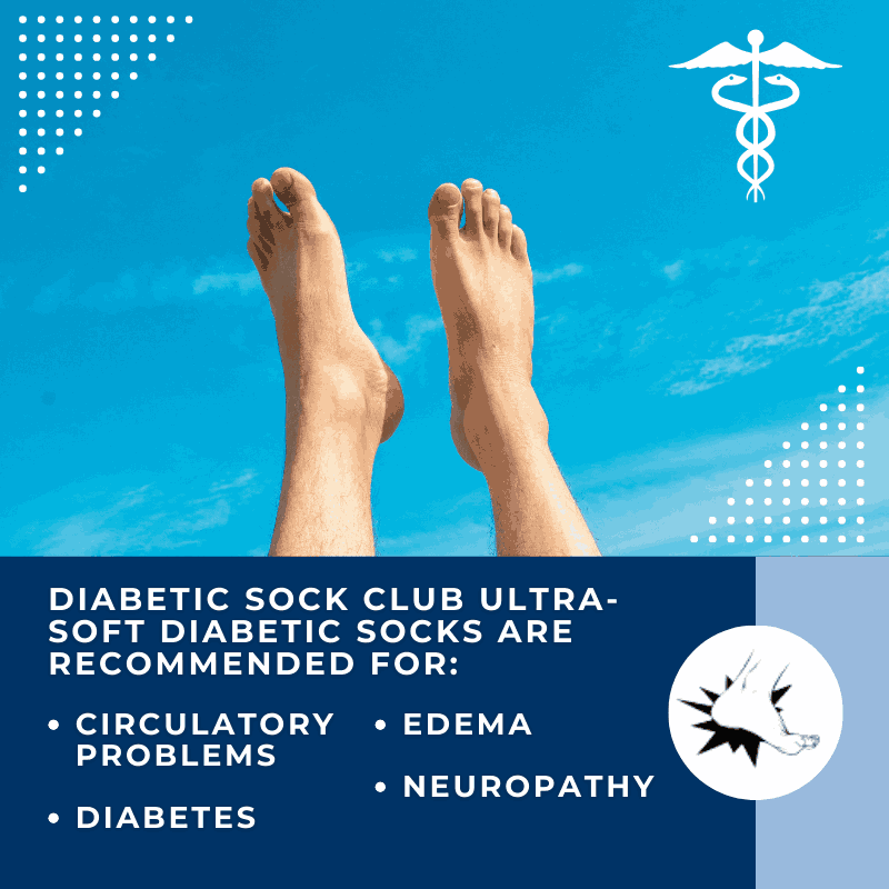 Men's Ultra-Soft Upper Calf Diabetic Socks (4 Pair) - Andersen Mercantile