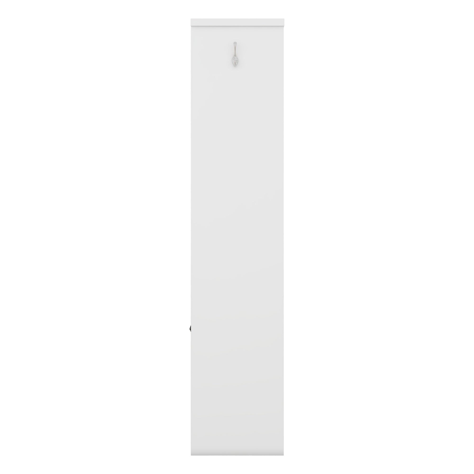 Multi-functional Hall Tree with Storage Shelves Drawers Cabinet Elegant Hallway Shoe Cabinet with Bench Modern Coat Rack White