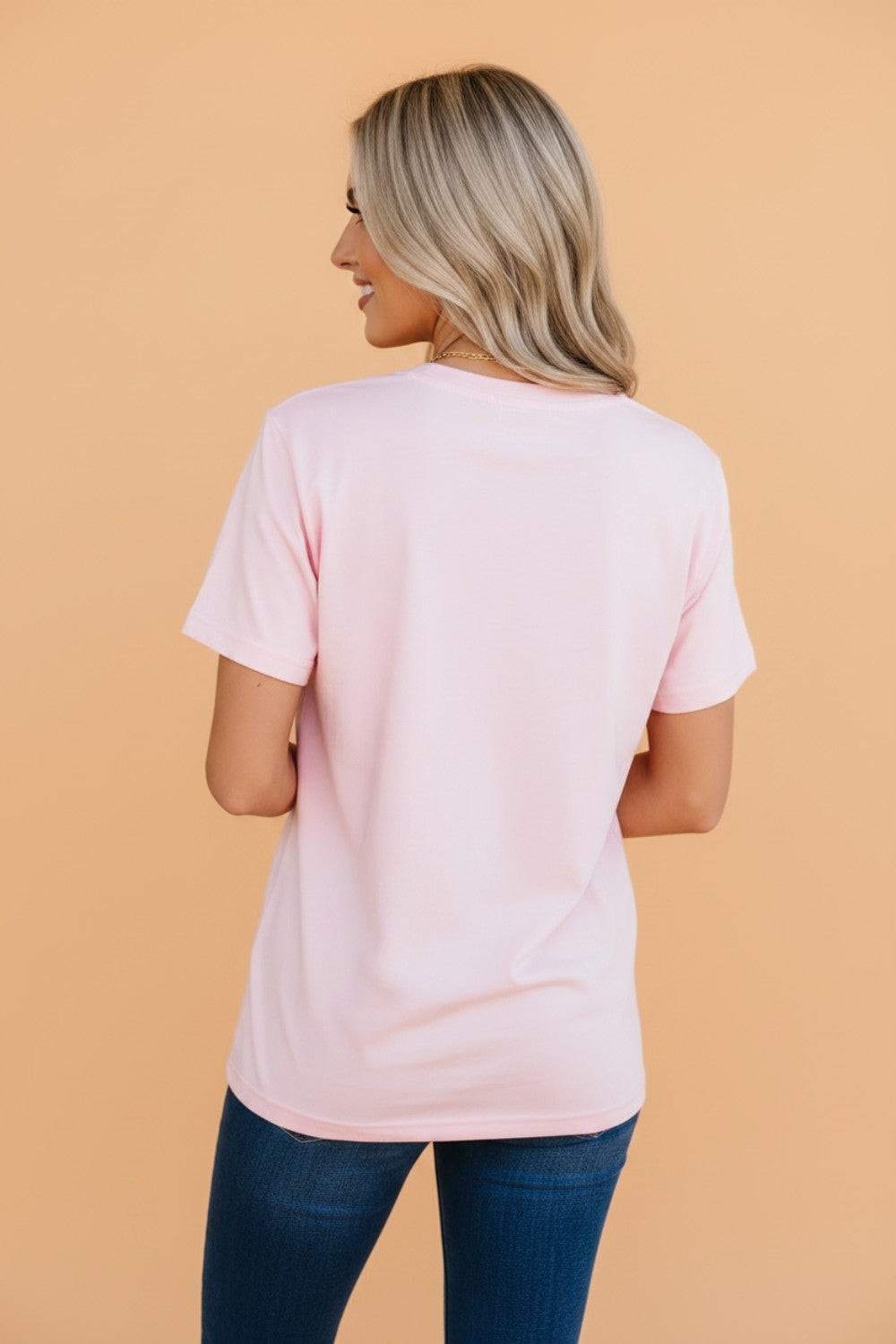 PRAY Sequin Leopard Short Sleeve Graphic Tee