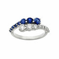 Fancy Color & Diamond Crossover Ring