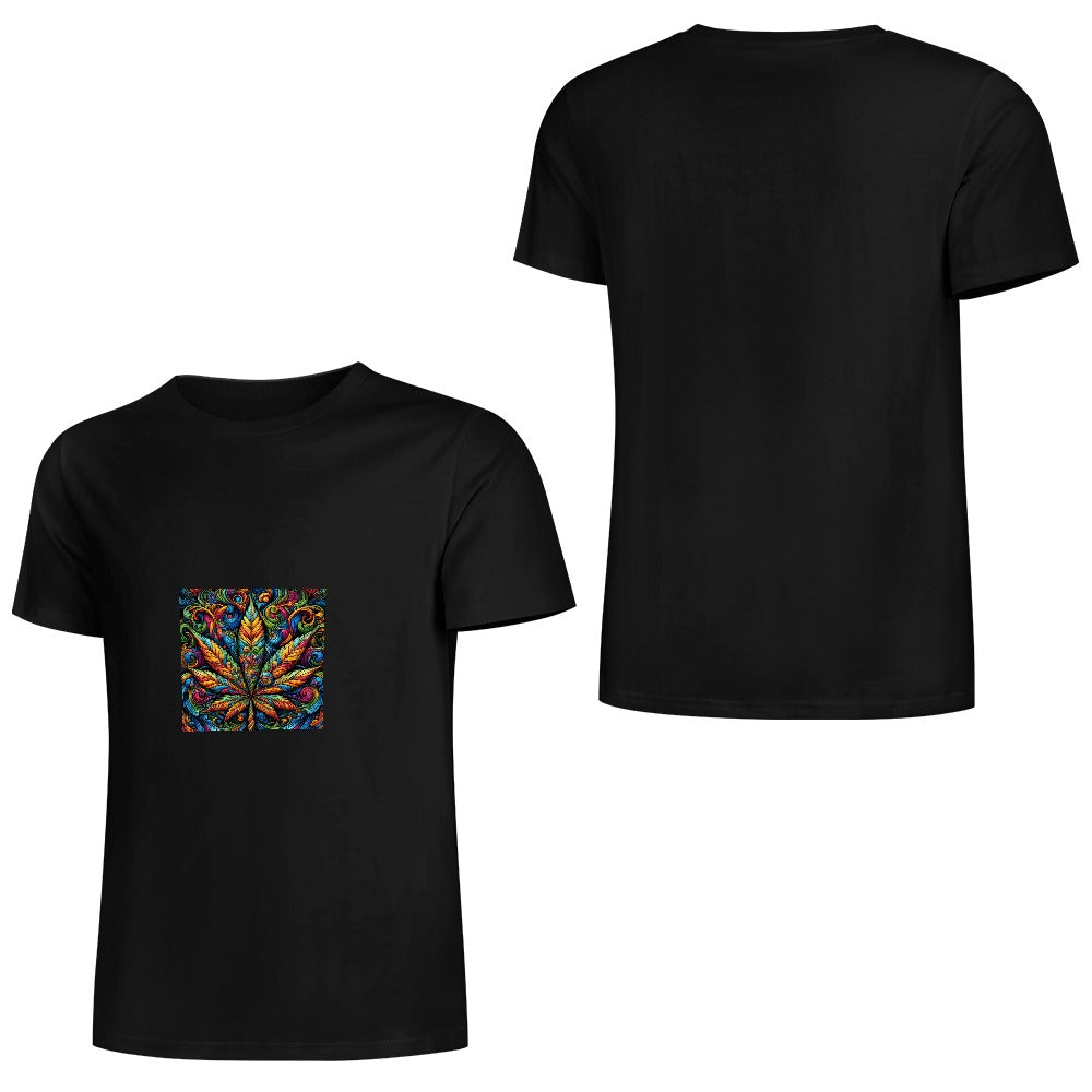 New Pure cotton short sleeved T-shirt Front print Multiple colors