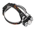 12000Lm XML T6 5 LED Headlight 4 Modes Torch 2x18650 battery+ Car charger
