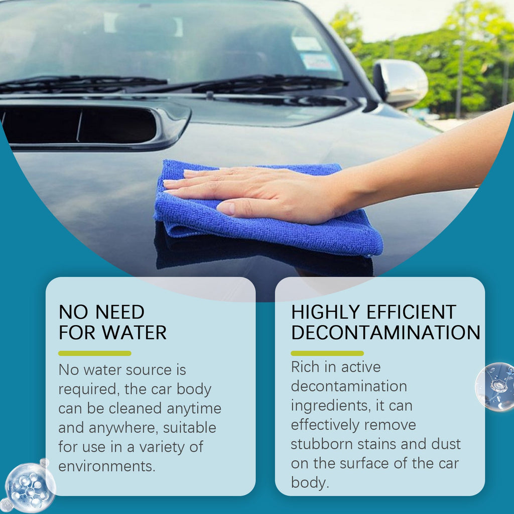 Waterless Car Wash Cleaning Set, Car Wash Cleaning And Decontamination Mild Decontamination Car Bright Cleaner