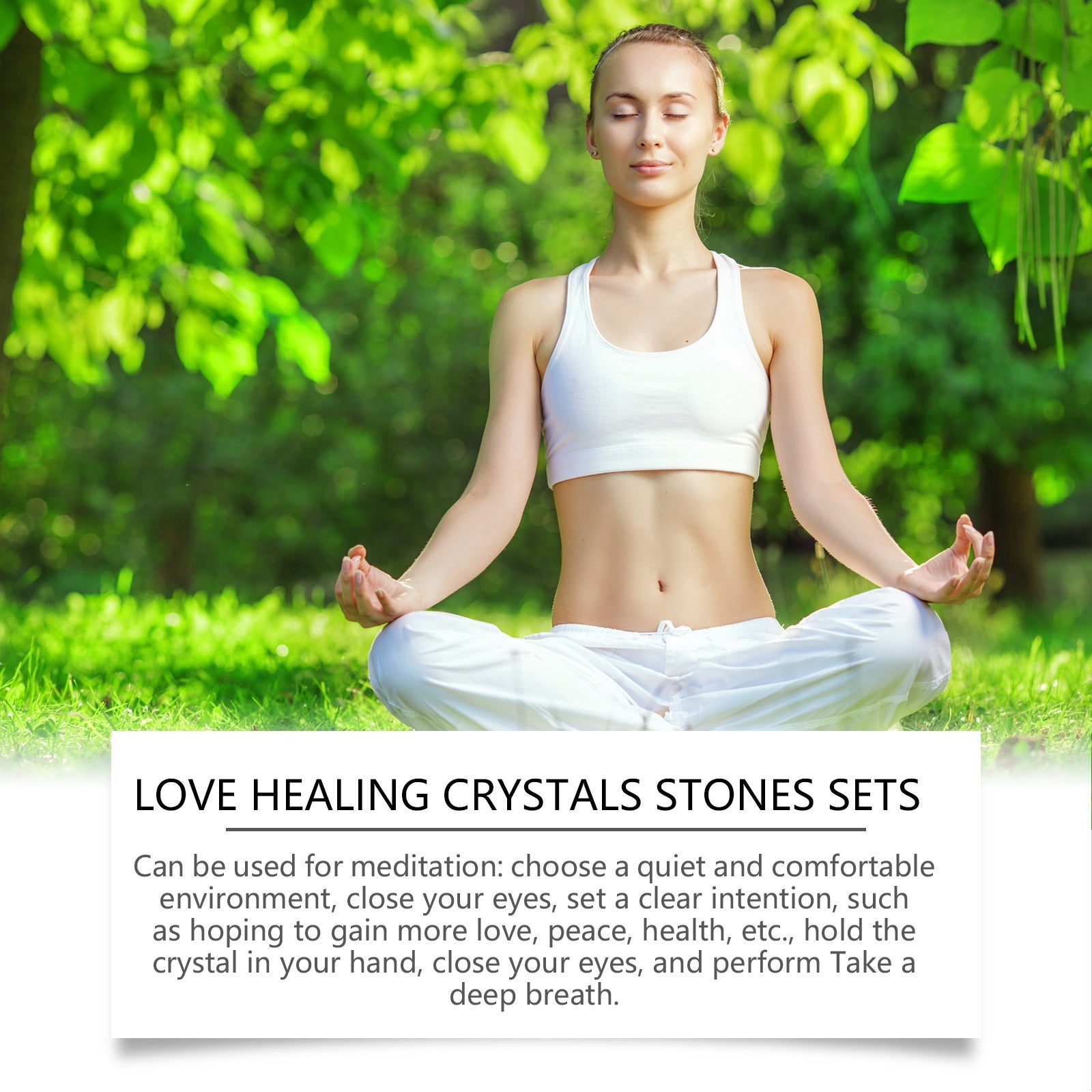 Love Crystal Healing Stone Set