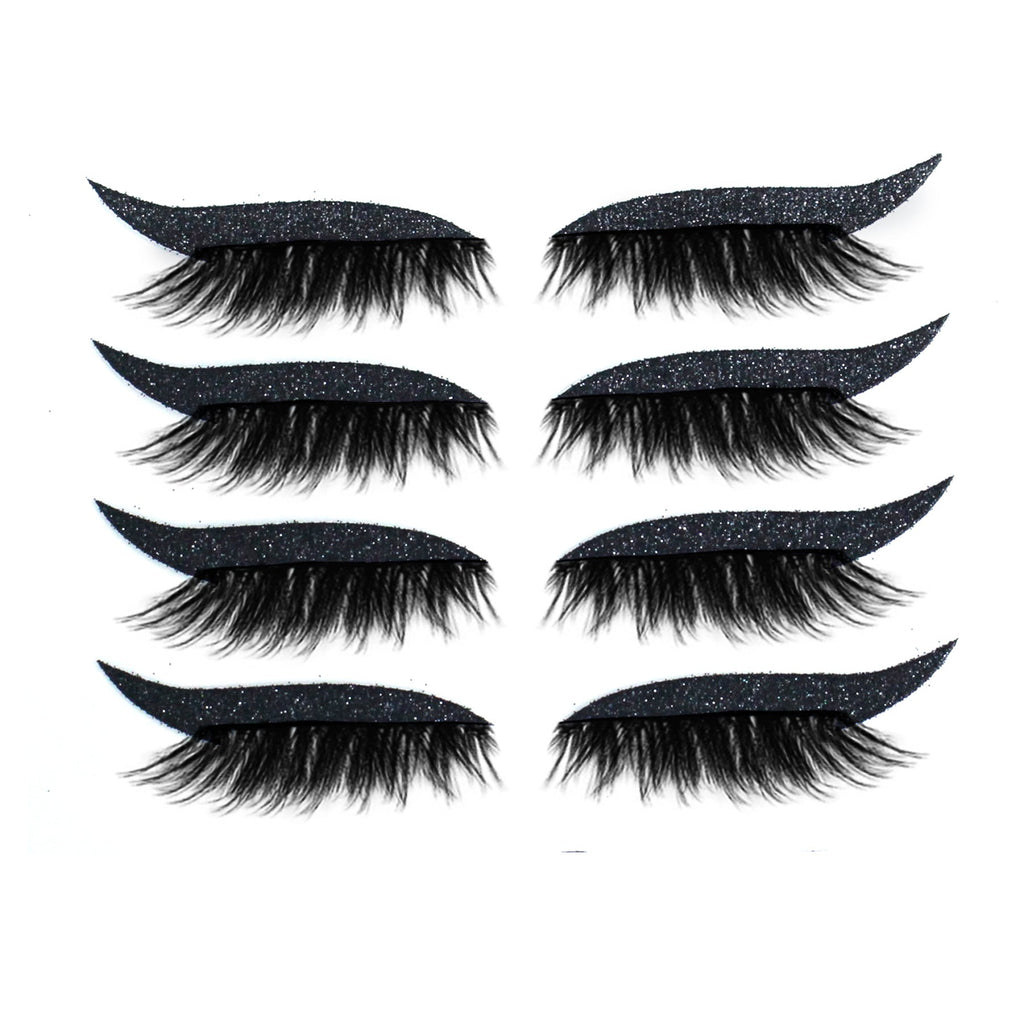 New Glitter Self-Adhesive Eyeliner Eyeshadow Sticker Double Eyelid False Eyelashes Waterproof Party Eye Makeup Sticker