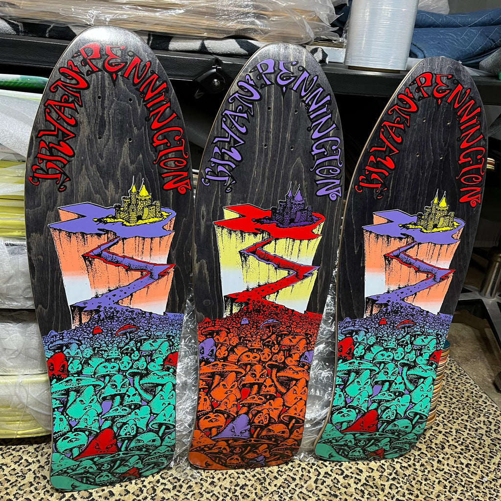 Bryan Pennington Marching Mushrooms "Rider" 9.5”x30” BBC Deck (PRE-ORDER, NOVEMBER)