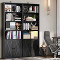 70-Inch Tall Industrial-Grade 6-Shelf Bookcases With Doors