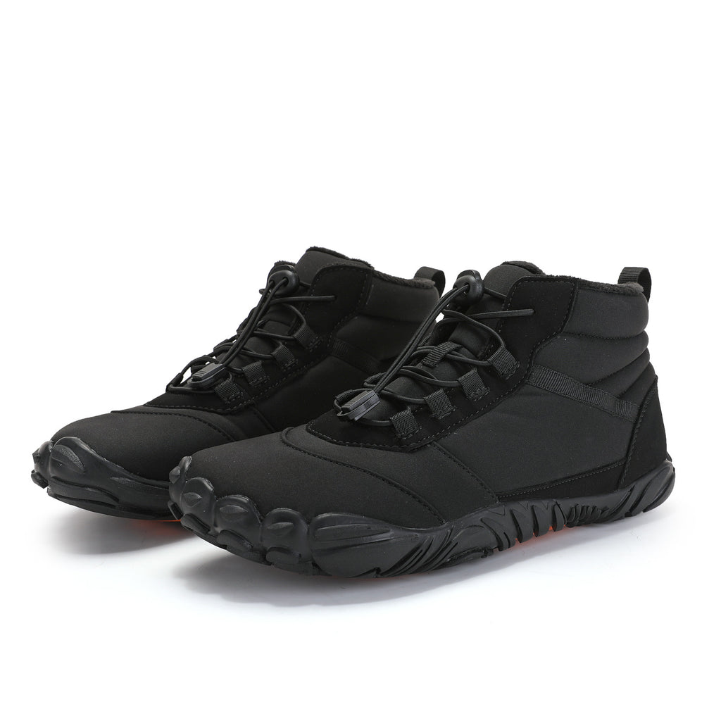 Outdoor sports winter velvet waterproof snow boots warm high top casual cotton shoes