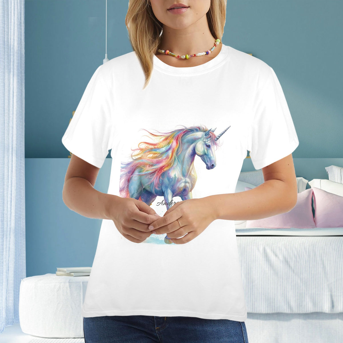 New Women's T-Shirt in USA Size Front Print （Made in USA，Ships to USA Only）
