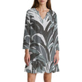 Long-sleeved V-neck ruffle dress