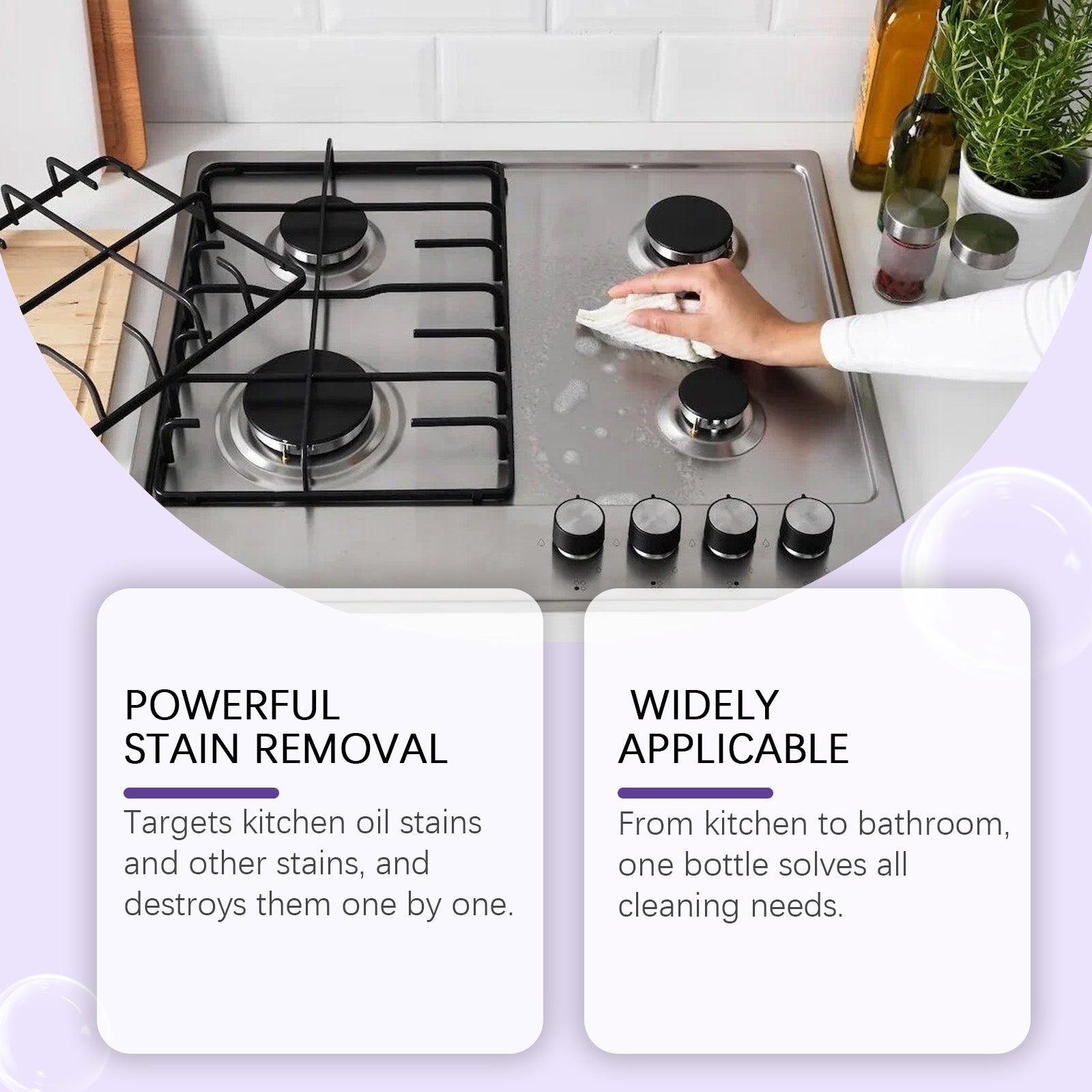 Jue Fish Multi-Purpose Cleaning Spray, A Multi-Functional Cleaner For Easily Cleaning Grease And Stains On Kitchen Stoves And Kitchenware