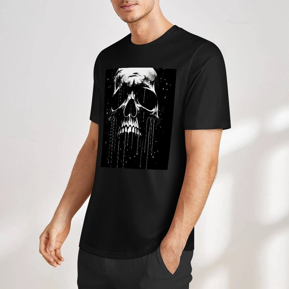 New Pure cotton short sleeved T-shirt Front print Multiple colors