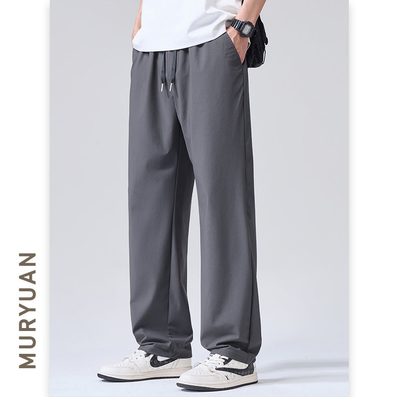 Men's Lightweight Four-Way Stretch Ice Silk Chino Pants