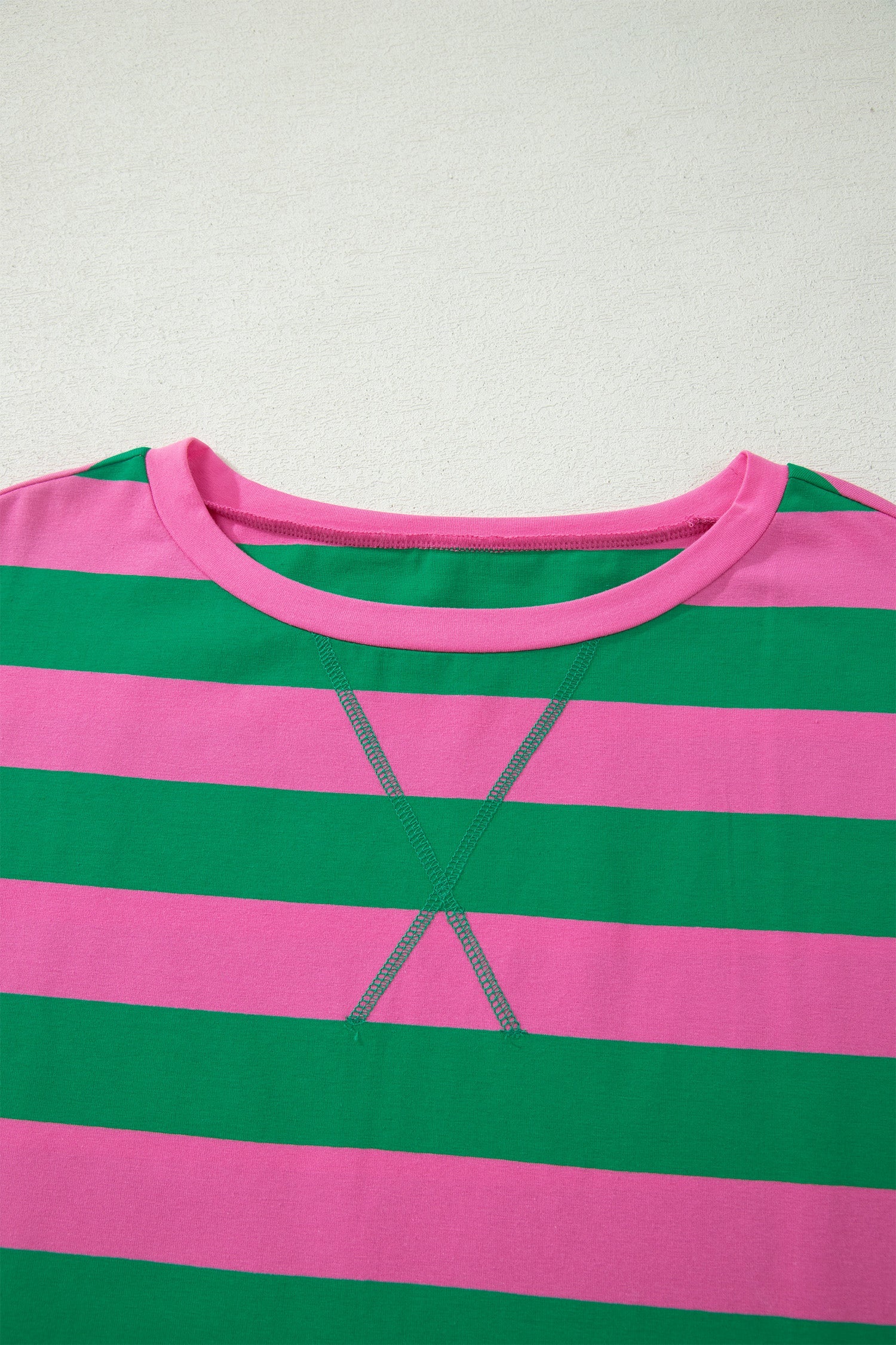 Stripe Dolman Tee & Drawstring Skort Set