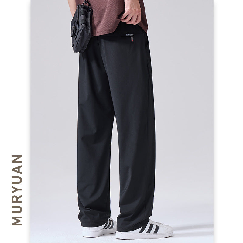 Men's Lightweight Four-Way Stretch Ice Silk Chino Pants