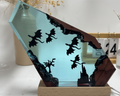 Fire Dragon and Ice Dragon Resin Lamp 3D Dragon Desk Lamp Game of Power Dragon Lamp Lighting Home Decoration