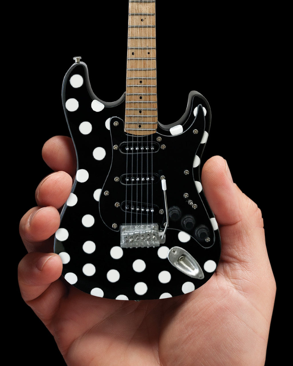 Officially Licensed Buddy Guy Miniature Fender™ Strat™ with Polka-Dot Finish Guitar Replica - Andersen Mercantile