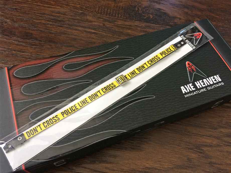 AXE HEAVEN® POLICE LINE Mini Guitar Strap