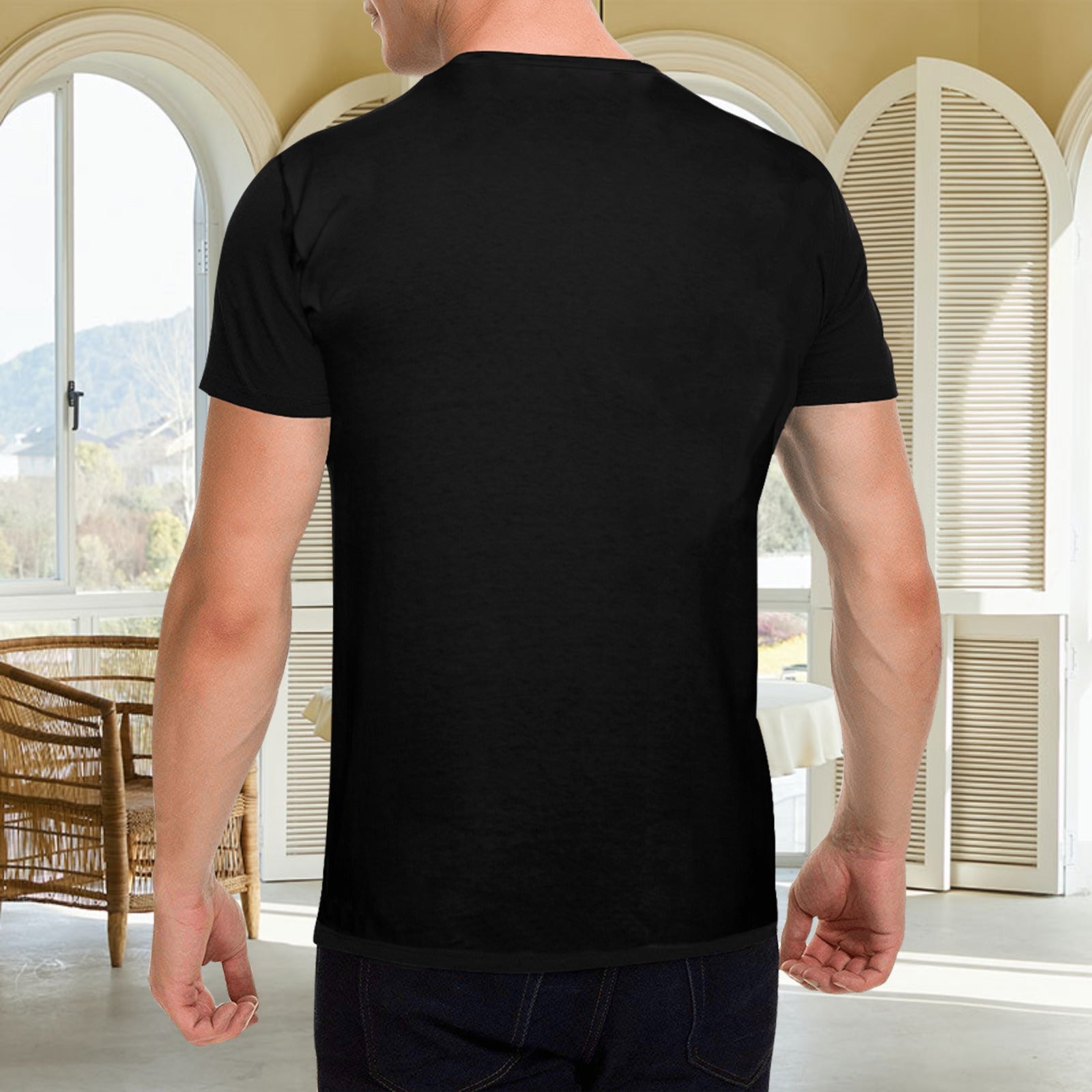 Men - Heavy Cotton T-Shirt - Front Print （Made in USA，Ships to USA Only）