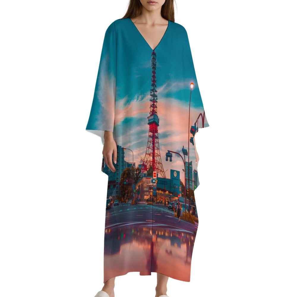 Women's One Size Plus Size Long Dress