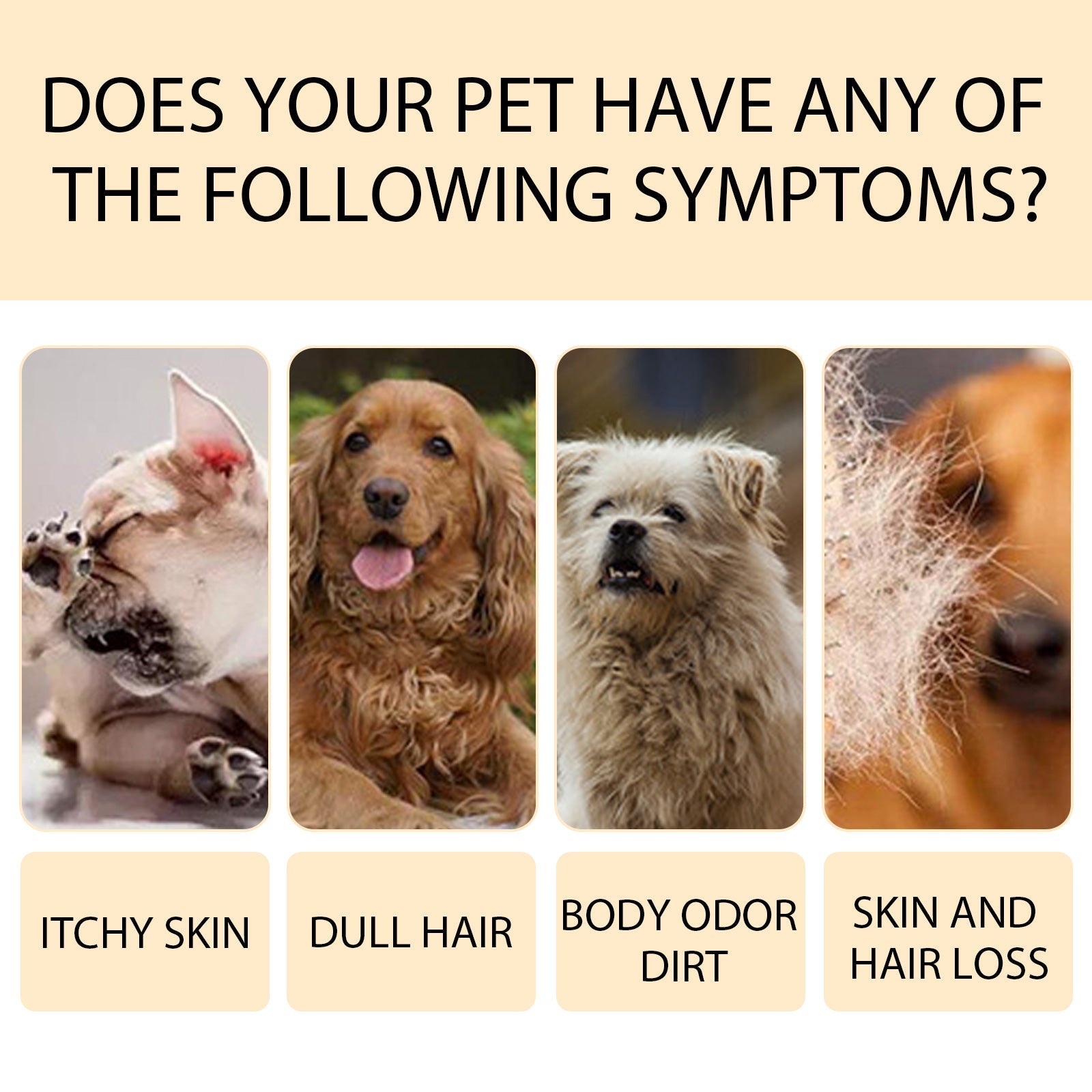 Pet Shampoo, Gentle Cleansing Of Pet Cat And Dog Hair With Smooth Unknotted Shampoo