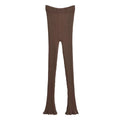 Bell bottom pants, long pants, women's autumn and winter new style, vertical groove strip, slim fit and slimming, floor length pants