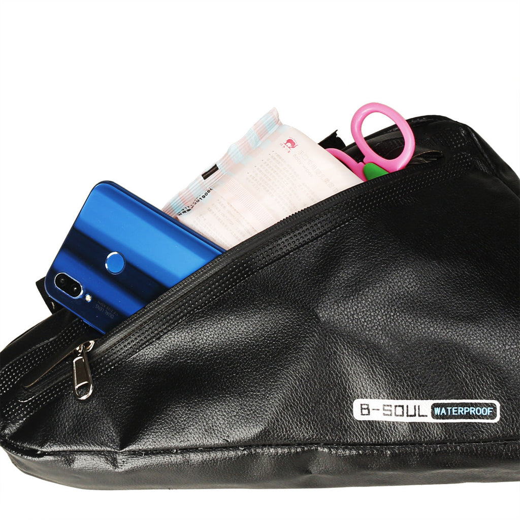 B-SOUL Bicycle Bag Large Capacity Triangle Bag Front Beam Bag Waterproof Upper Tube Saddle Bag Mountain Road Bike Riding